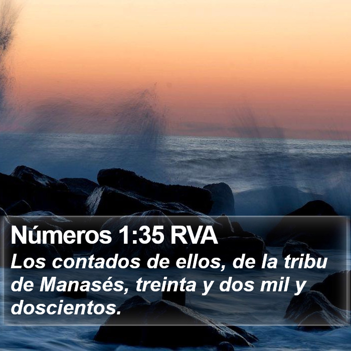 Números 1:35 RVA Bible Study