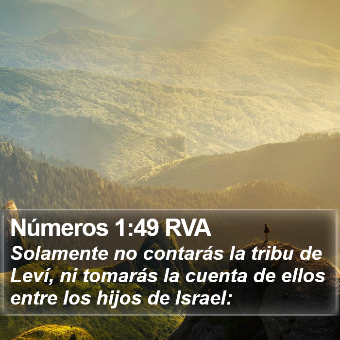 Números 1:49 RVA Bible Study