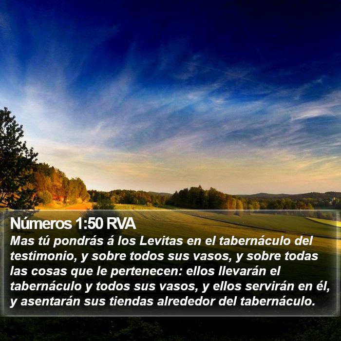 Números 1:50 RVA Bible Study