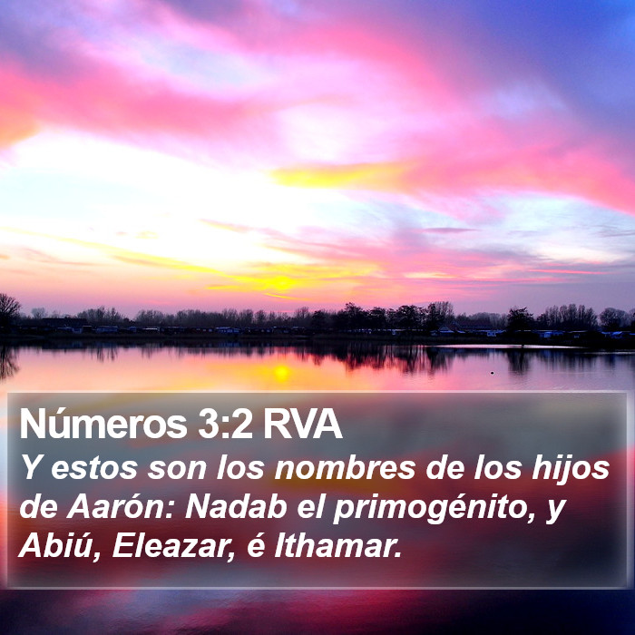 Números 3:2 RVA Bible Study