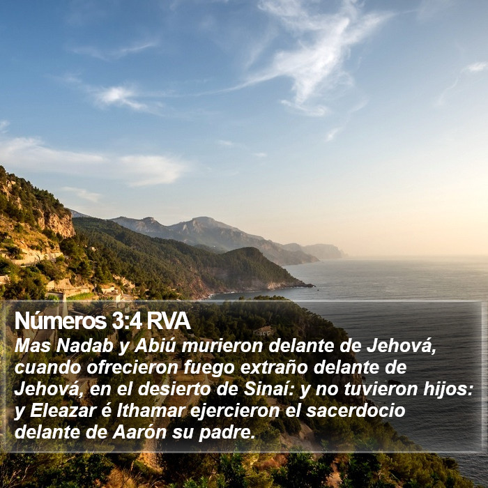 Números 3:4 RVA Bible Study