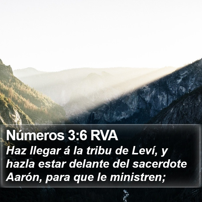 Números 3:6 RVA Bible Study