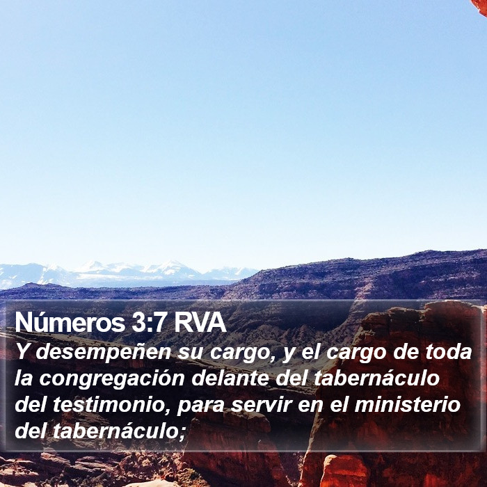 Números 3:7 RVA Bible Study