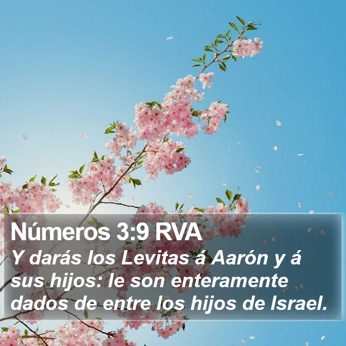 Números 3:9 RVA Bible Study