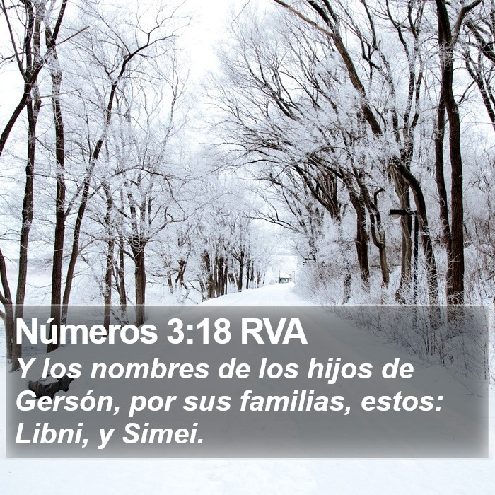 Números 3:18 RVA Bible Study