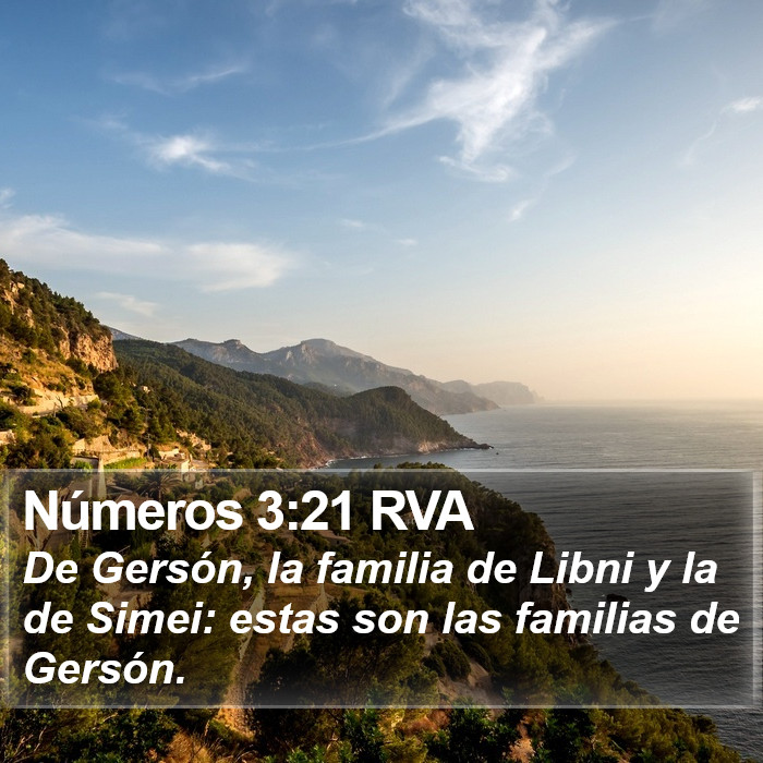 Números 3:21 RVA Bible Study