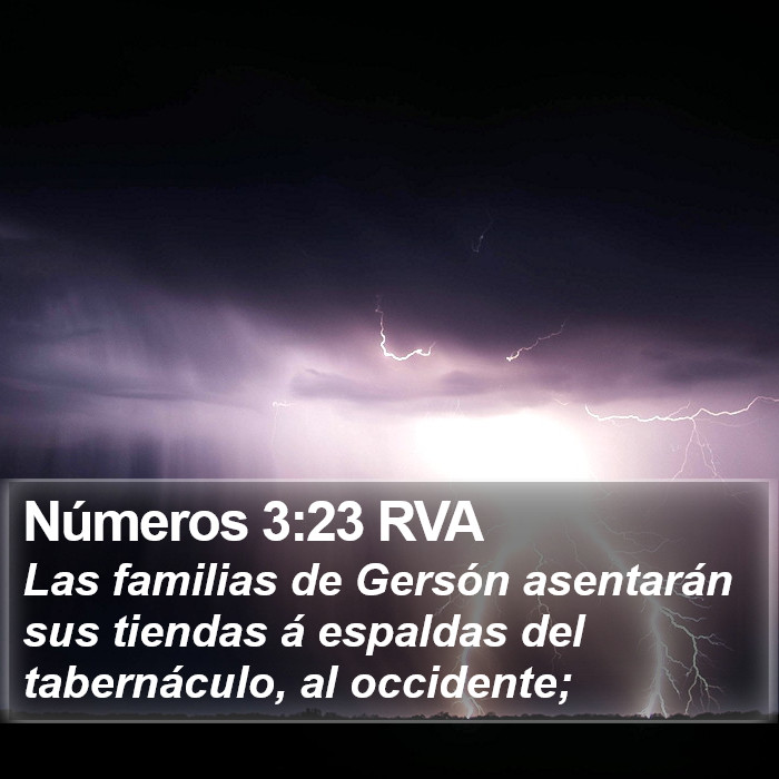 Números 3:23 RVA Bible Study