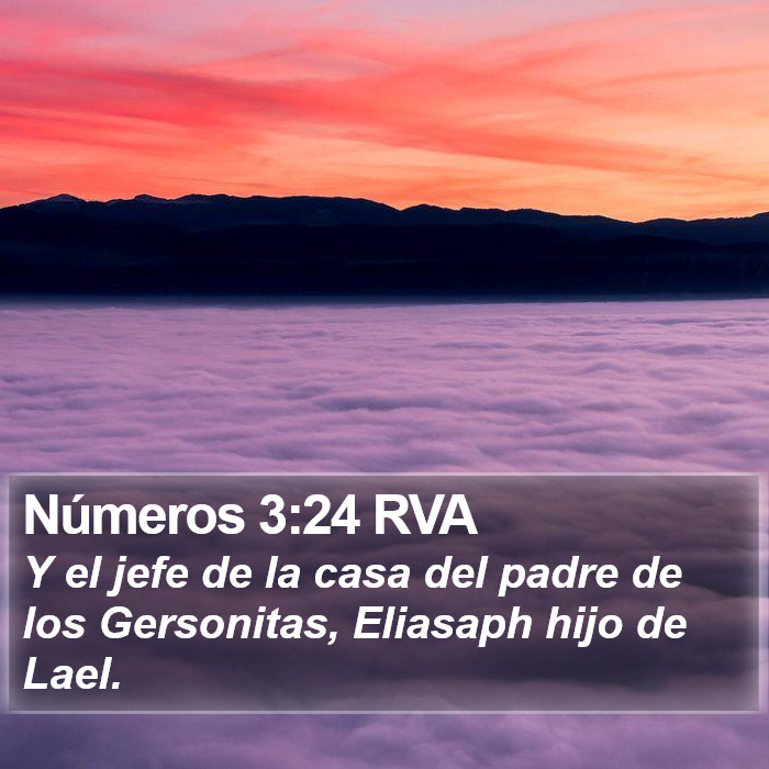 Números 3:24 RVA Bible Study