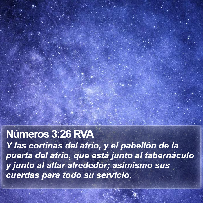 Números 3:26 RVA Bible Study