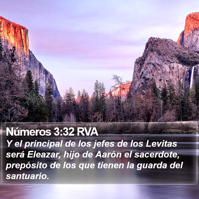 Números 3:32 RVA Bible Study