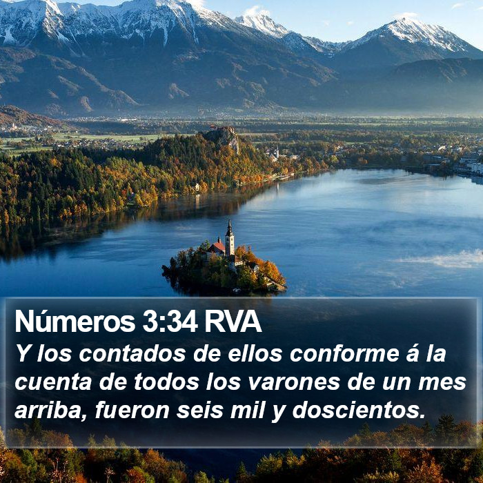 Números 3:34 RVA Bible Study