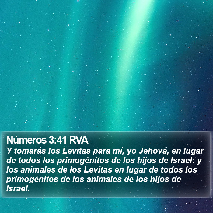 Números 3:41 RVA Bible Study