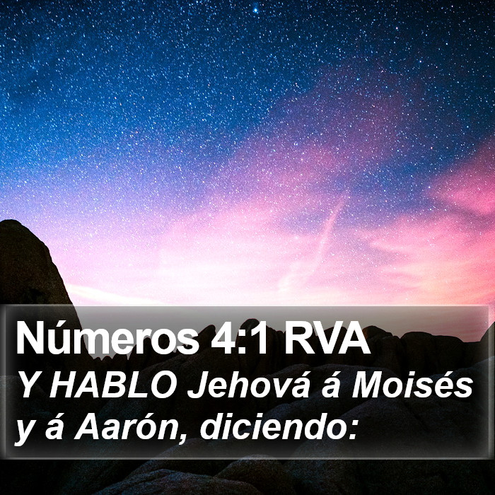 Números 4:1 RVA Bible Study