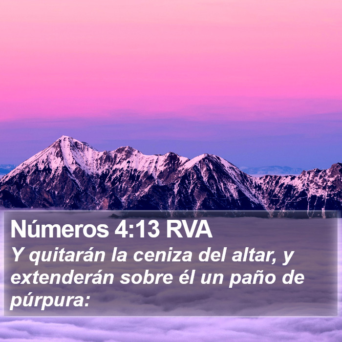 Números 4:13 RVA Bible Study