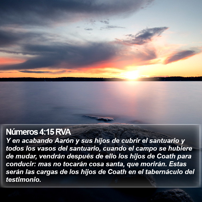 Números 4:15 RVA Bible Study