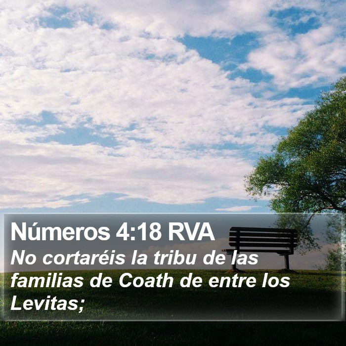 Números 4:18 RVA Bible Study