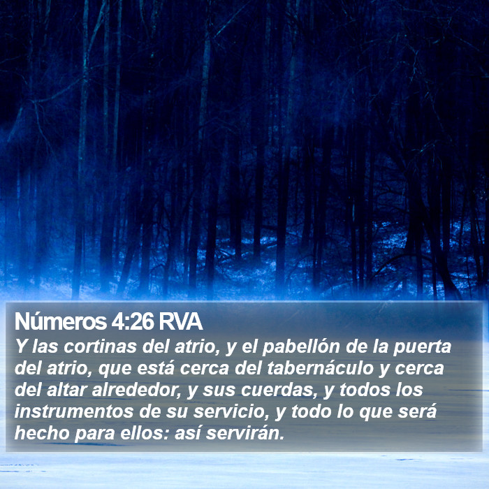 Números 4:26 RVA Bible Study