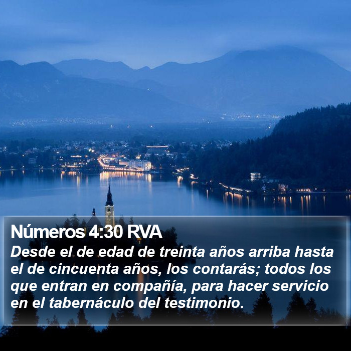 Números 4:30 RVA Bible Study