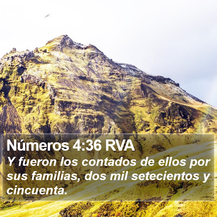 Números 4:36 RVA Bible Study