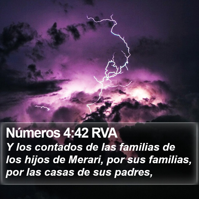 Números 4:42 RVA Bible Study