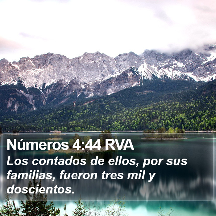 Números 4:44 RVA Bible Study