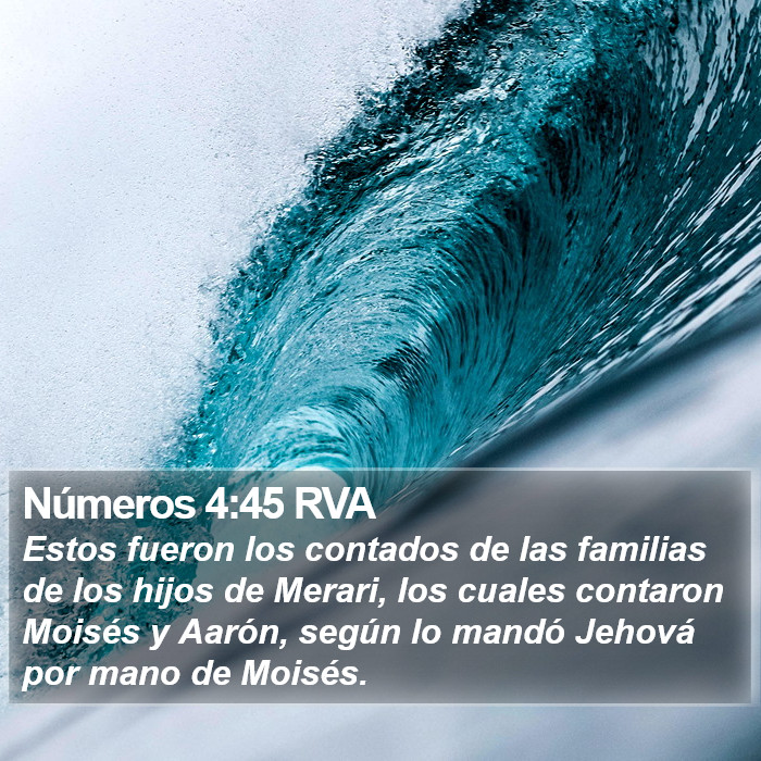 Números 4:45 RVA Bible Study