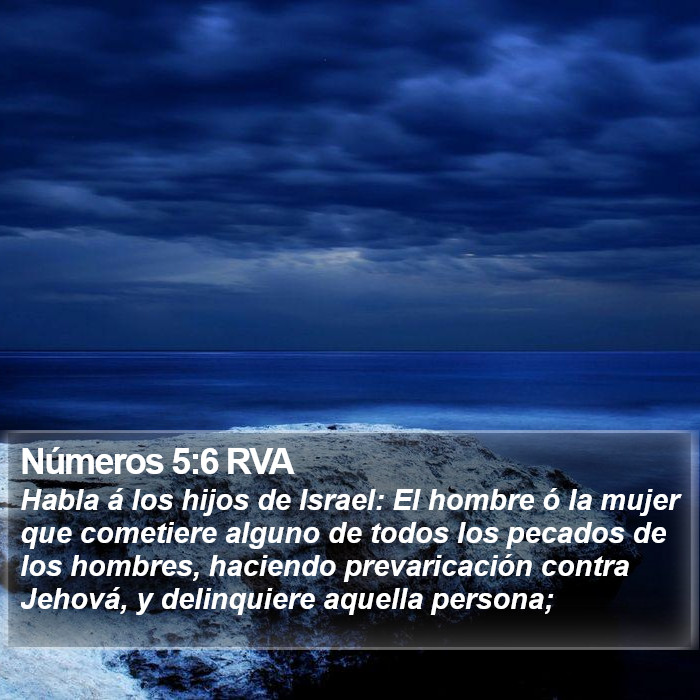 Números 5:6 RVA Bible Study