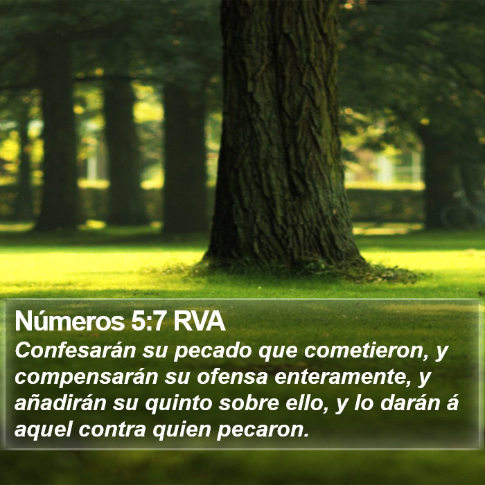 Números 5:7 RVA Bible Study