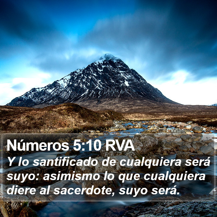 Números 5:10 RVA Bible Study