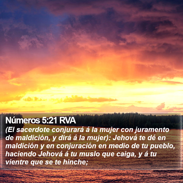 Números 5:21 RVA Bible Study