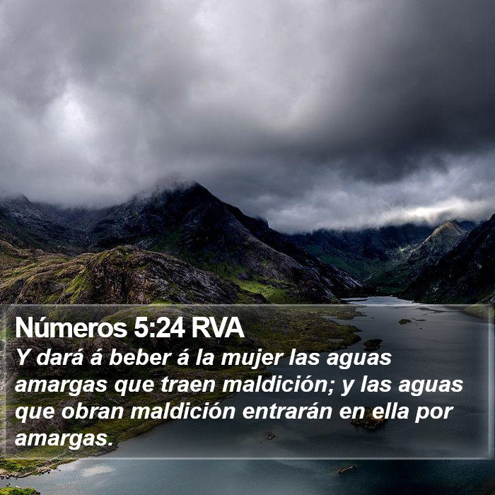 Números 5:24 RVA Bible Study