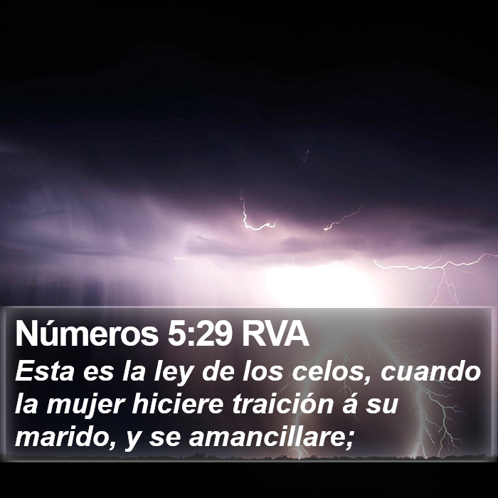 Números 5:29 RVA Bible Study