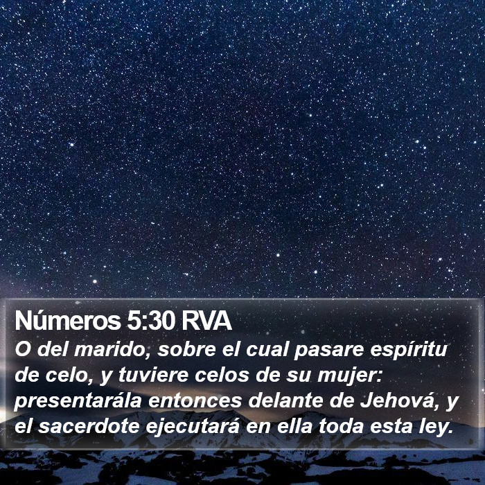 Números 5:30 RVA Bible Study