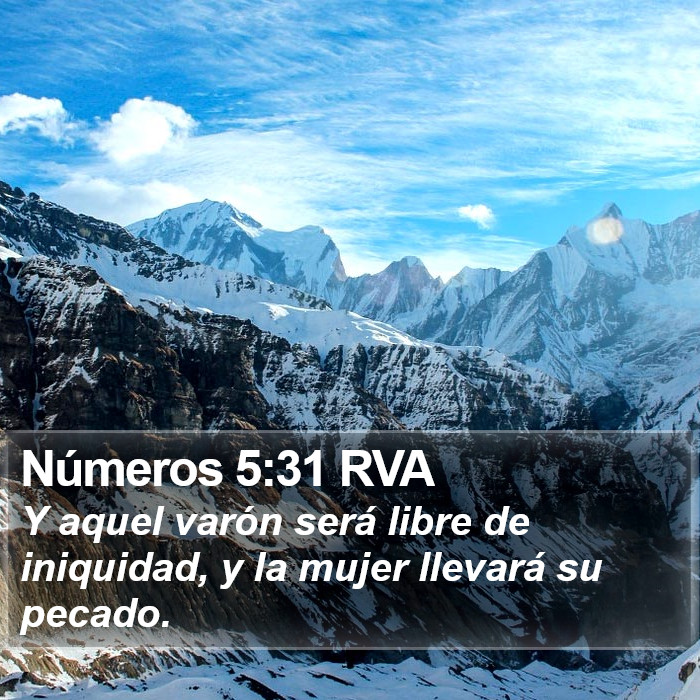 Números 5:31 RVA Bible Study