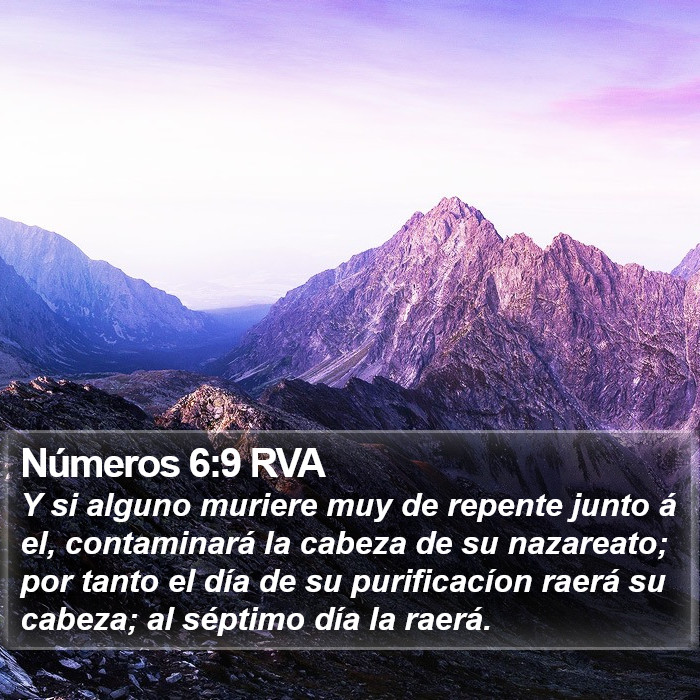 Números 6:9 RVA Bible Study