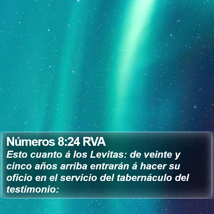 Números 8:24 RVA Bible Study