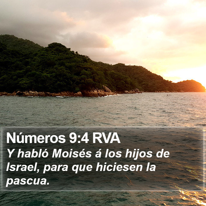 Números 9:4 RVA Bible Study