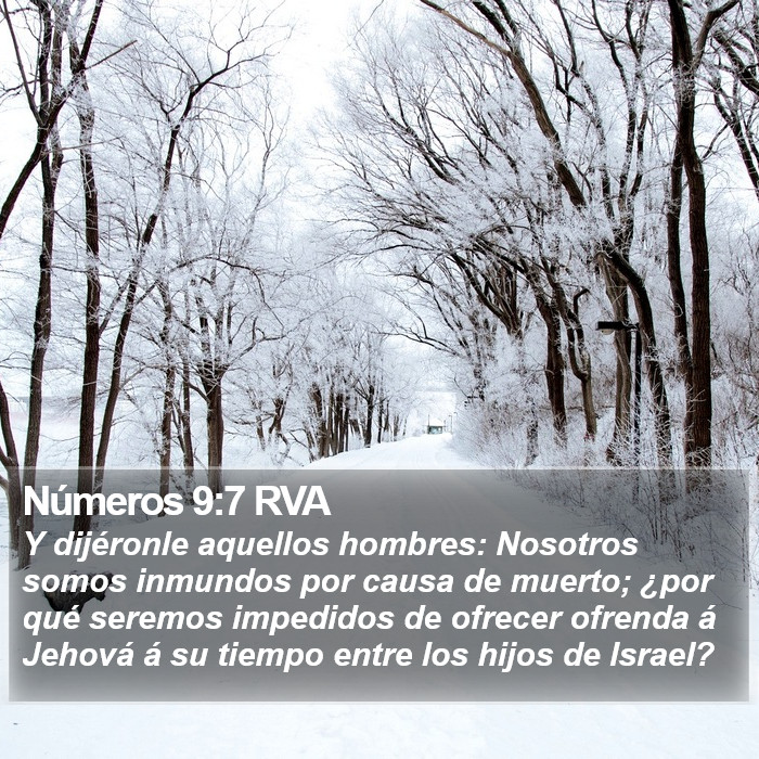 Números 9:7 RVA Bible Study