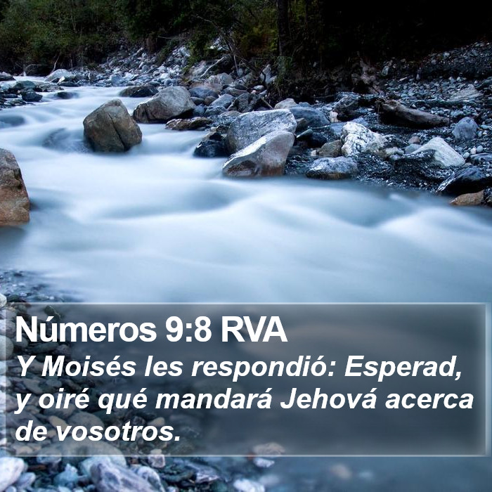 Números 9:8 RVA Bible Study