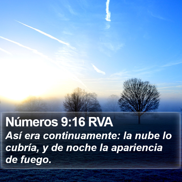 Números 9:16 RVA Bible Study