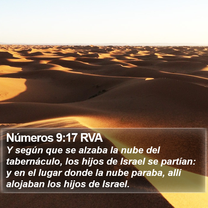 Números 9:17 RVA Bible Study