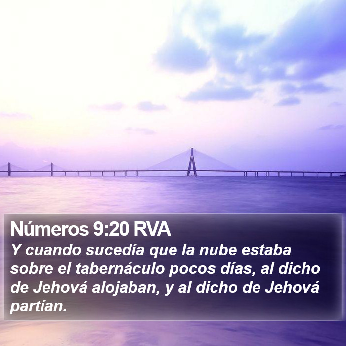 Números 9:20 RVA Bible Study