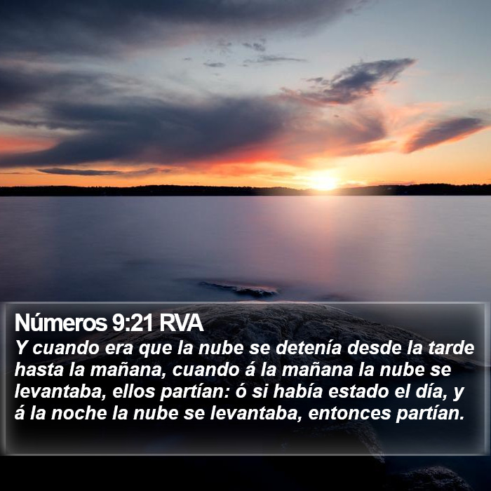 Números 9:21 RVA Bible Study