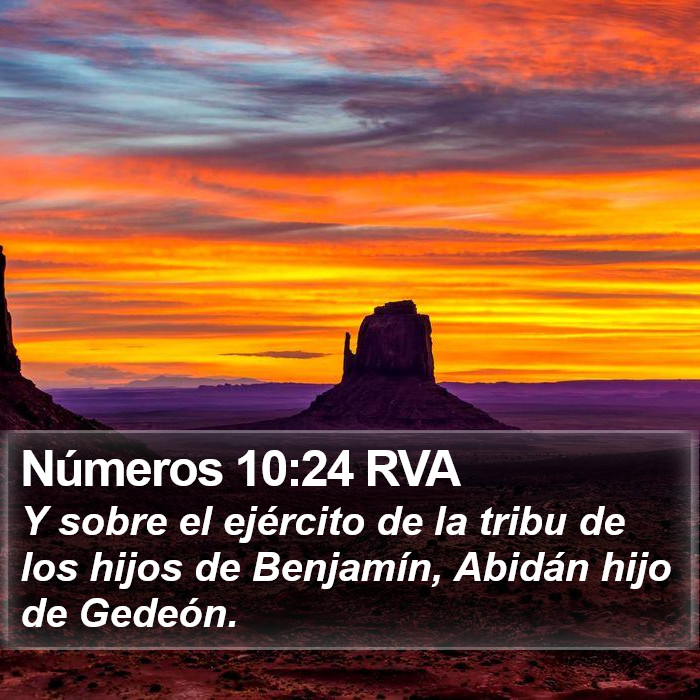 Números 10:24 RVA Bible Study