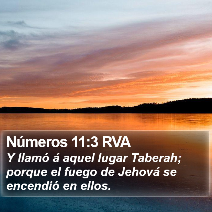 Números 11:3 RVA Bible Study