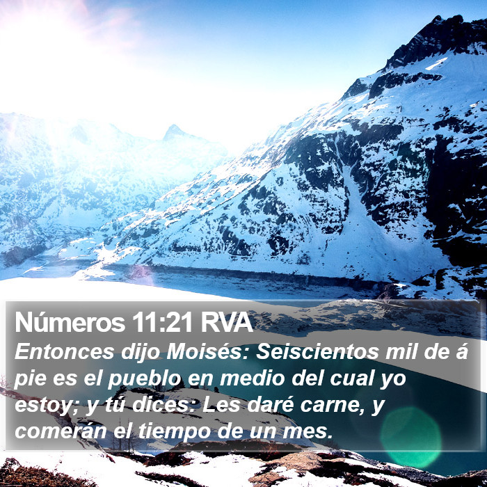 Números 11:21 RVA Bible Study