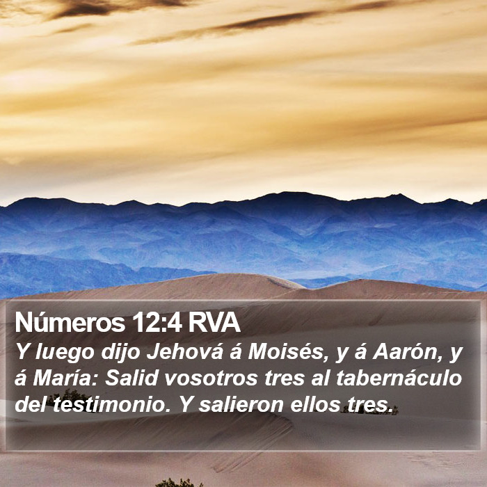 Números 12:4 RVA Bible Study