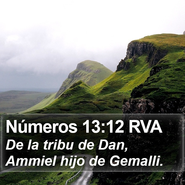 Números 13:12 RVA Bible Study
