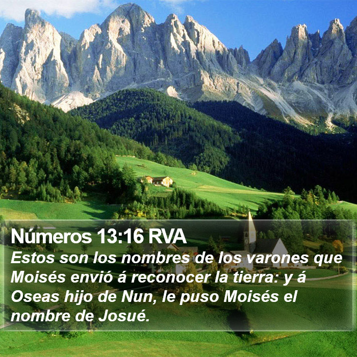 Números 13:16 RVA Bible Study