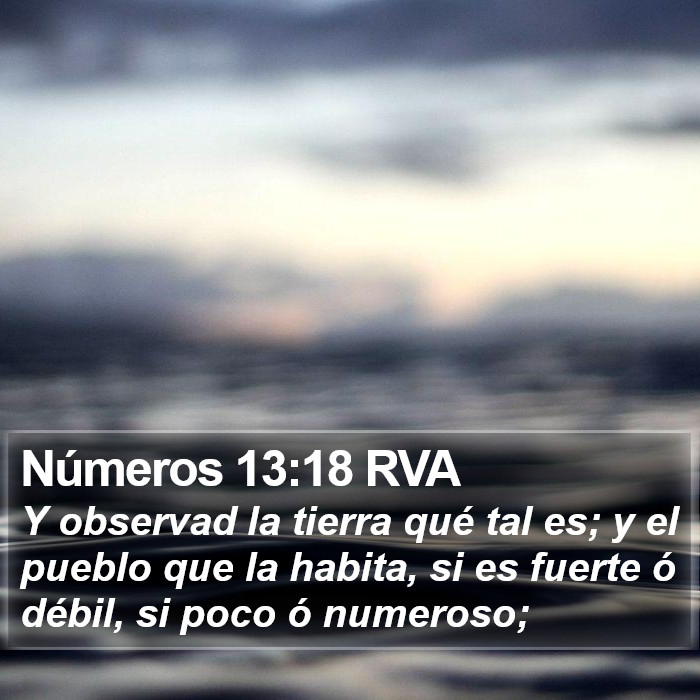 Números 13:18 RVA Bible Study